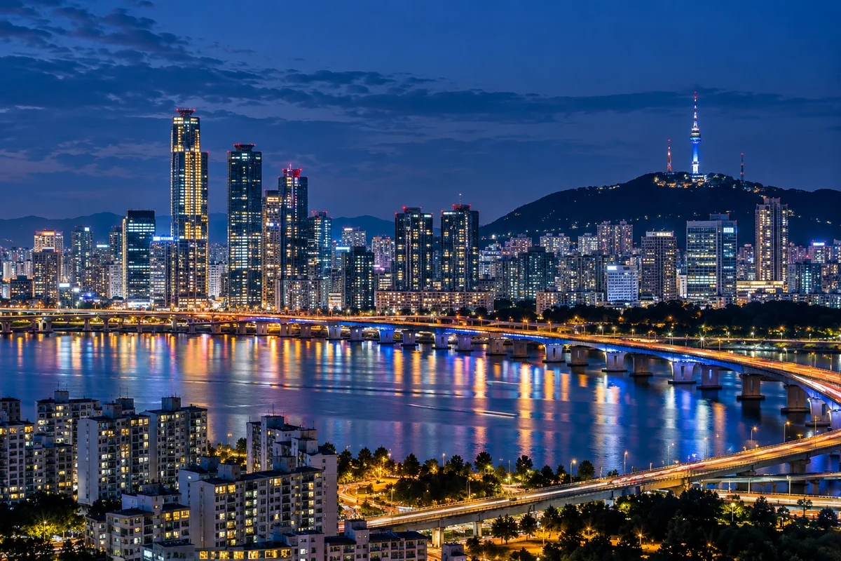 서울 도심의 지역별 핫플레이스와 생활 정보를 둘러보는 거리 풍경